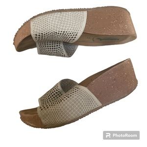 Bionatura Leather Wedge Sandals by Bos. & Co. Size 41 Size 10